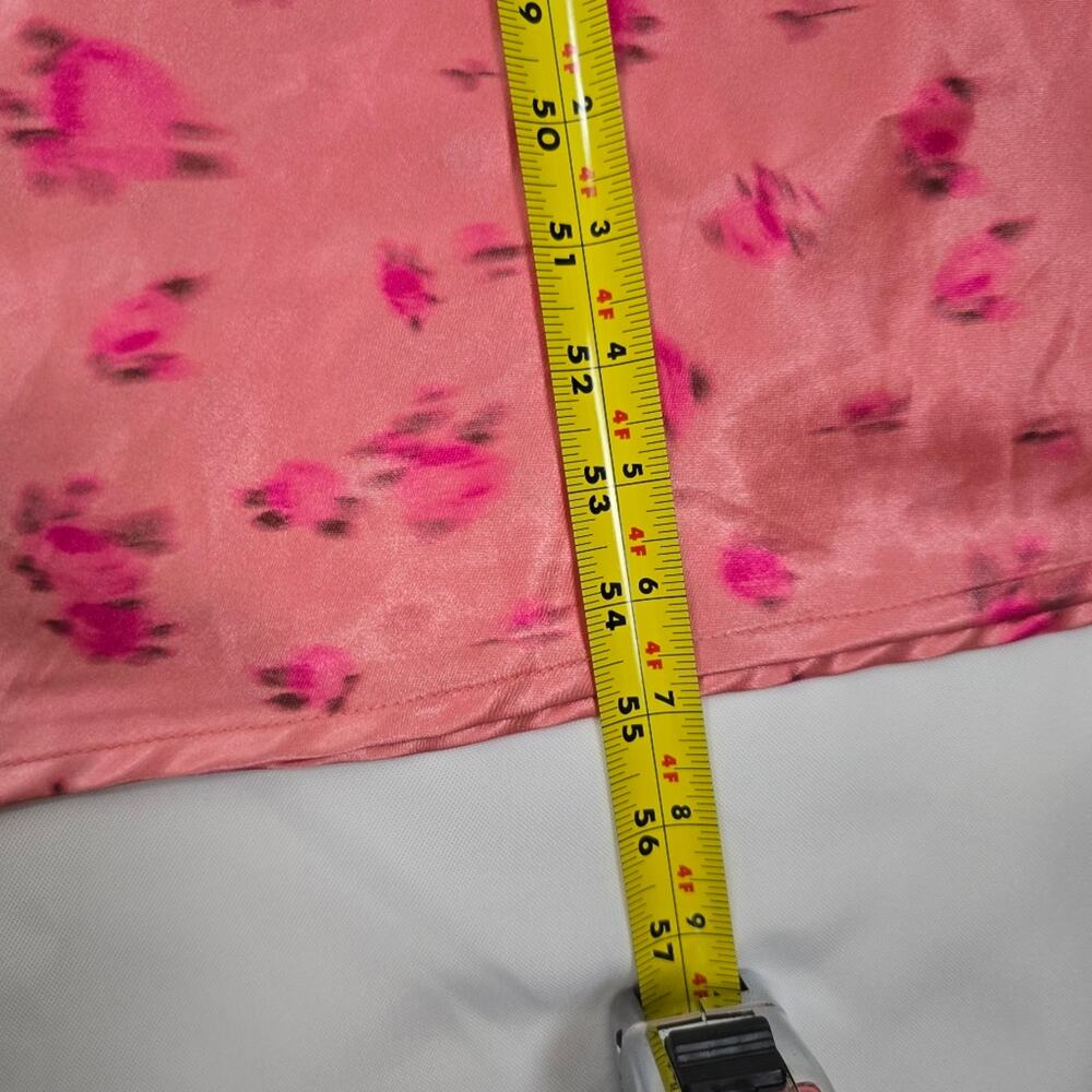 Wild Fable  Salmon Pink Satin Lace Babydoll Slip Dress Whimsical Fairycore L - Picture 7 of 14